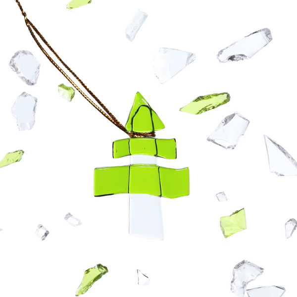 Artglas Ornament: Northern Pine
