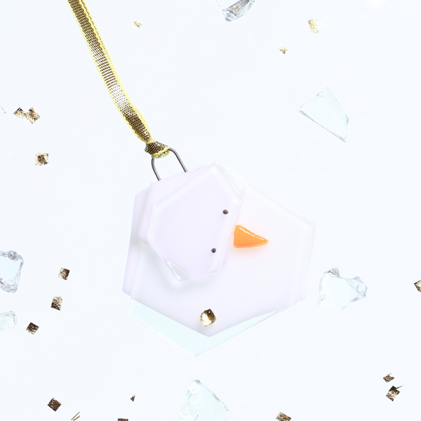 *Limited Edition: Melted Snowman Gold Button