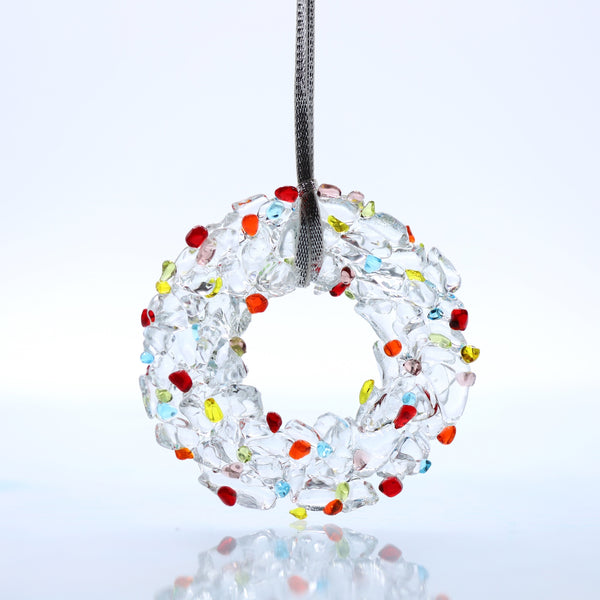Artglas Ornament: Carnivale Wreath