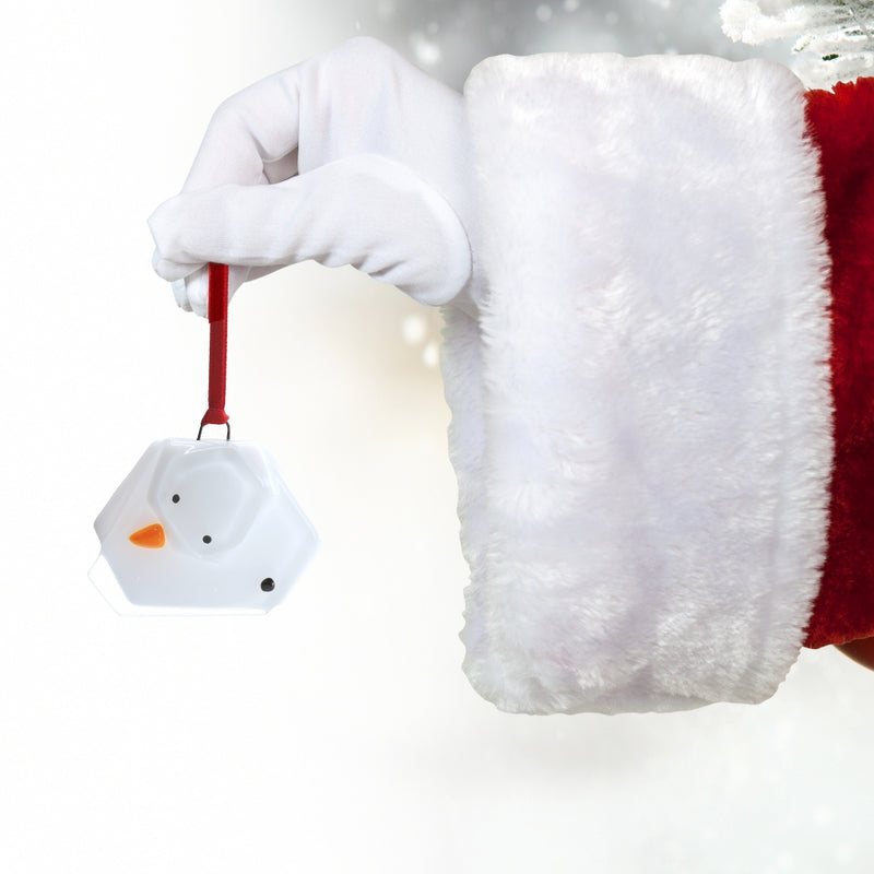 Artglas Ornament: Melted Snowman