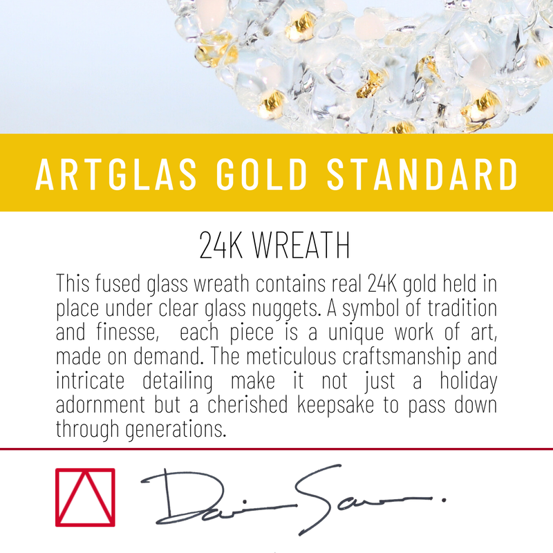 *Limited Edition Ornament: 24k Golden Wreath