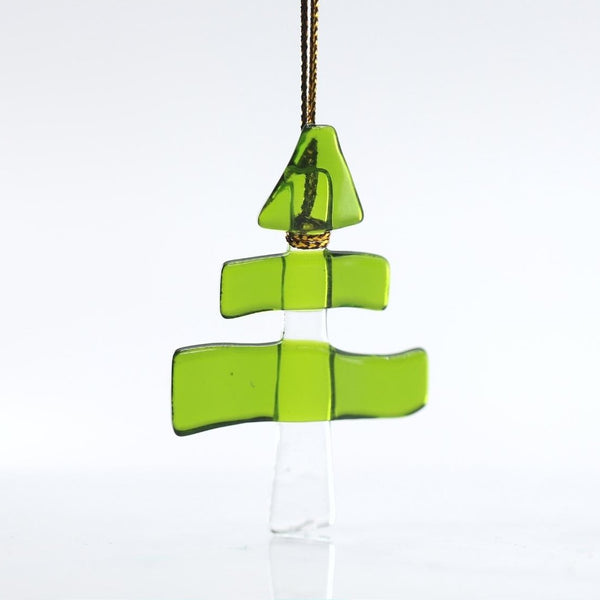 Artglas Christmas Ornament: Northern Pine
