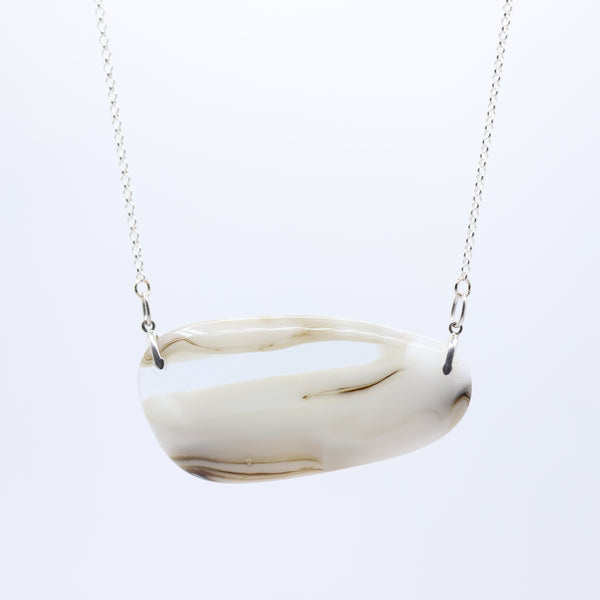 Canada's Places: Hoodoos, AB. Horizontal Glass Pendant Necklace 6/7