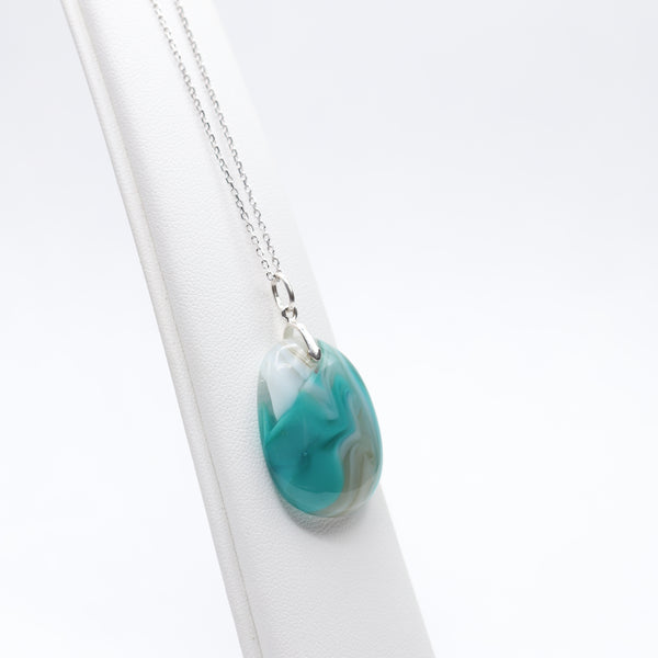 Canada's Places: St. Lawrence River, QC Medium Necklace #41