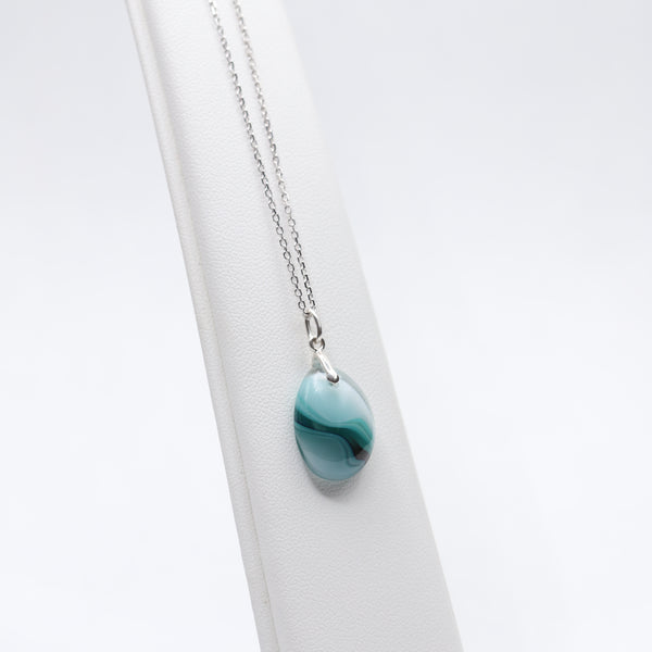 Canada's Places: St. Lawrence River, QC Micro Necklace #42