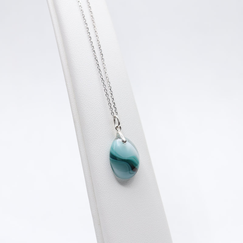 Canada's Places: St. Lawrence River, QC Micro Necklace #42
