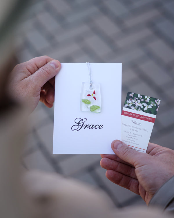 Glass Trillium Keepsake & Card