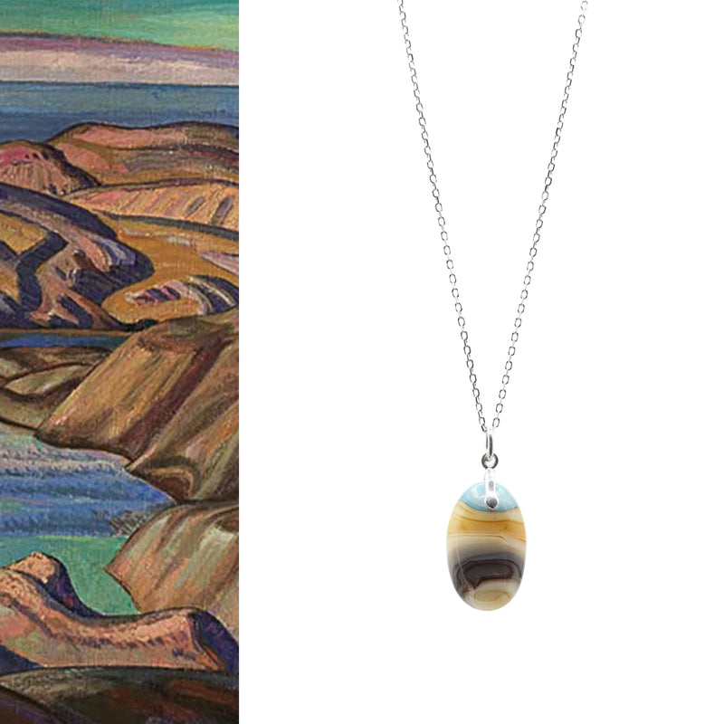 Canada's Artists Collection: AY Jackson "Lake in Labrador" Small Pendant #101