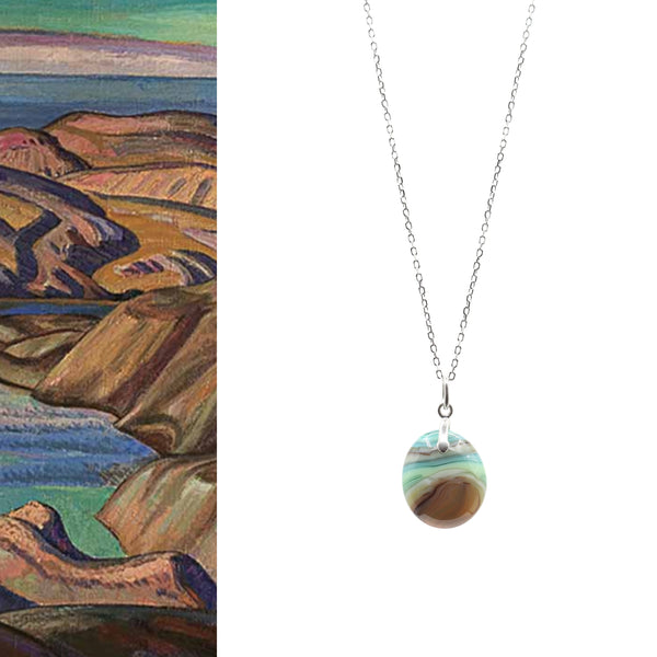 Canada's Artists Collection: AY Jackson "Lake in Labrador" Small Pendant #110