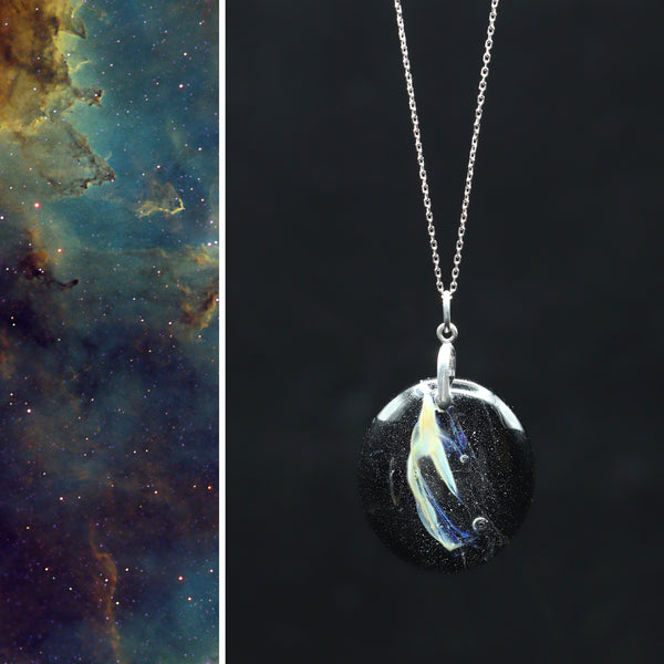 Nebula Ag47: Large Pendant #120