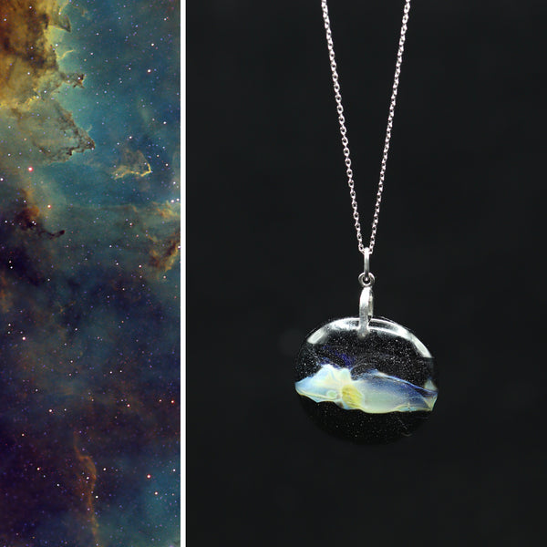Nebula Ag47: Large Pendant #173