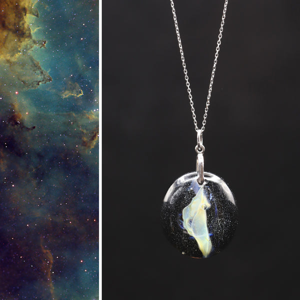 Nebula Ag47: Large Pendant #175