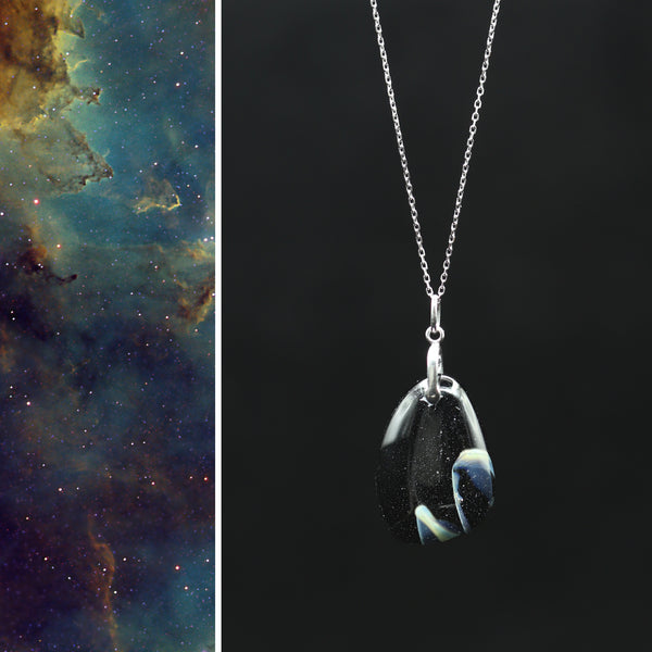 Nebula Ag47: Medium Pendant #171