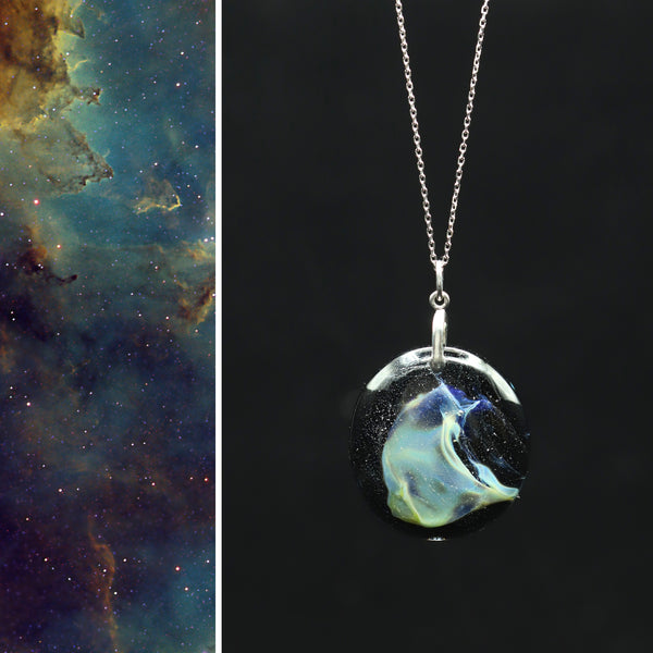 Nebula Ag47: Large Pendant #145