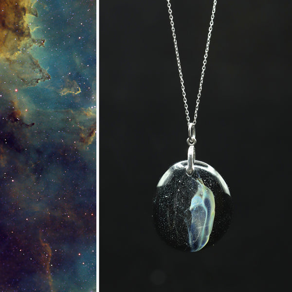 Nebula Ag47: Large Pendant #141