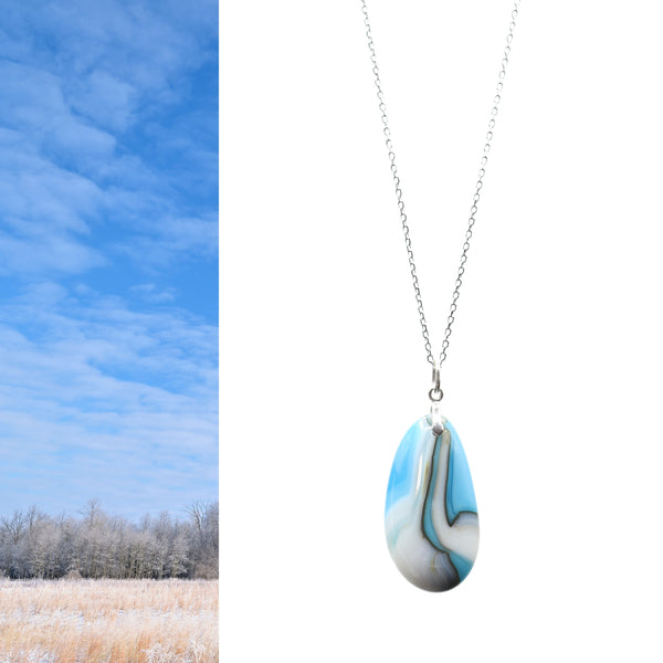 Canada's Places: Prairie Winter, MB/SK - Medium Pendant #104