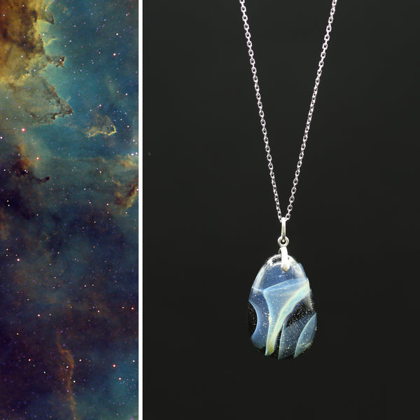 Nebula Ag47: Medium Pendant #28