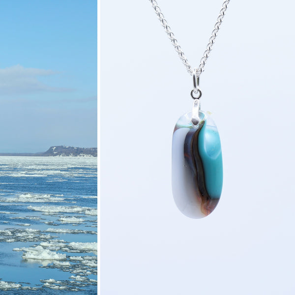 Canada's Places: St. Lawrence River, QC Micro Necklace 4/12