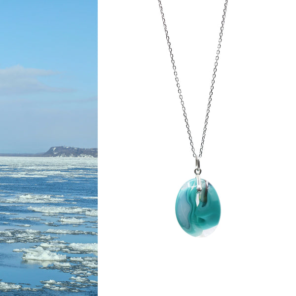 Canada's Places: St. Lawrence River, QC Small Necklace #37