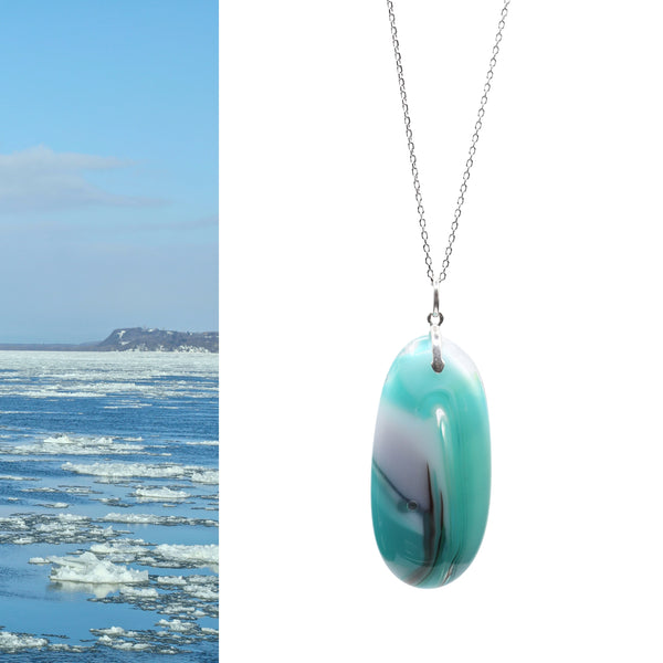 Canada's Places: St. Lawrence River, QC Large Necklace #45
