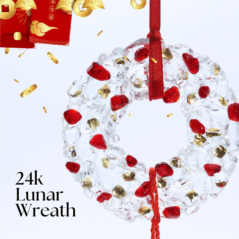 *Limited Edition Ornament: 24k Lunar Wreath