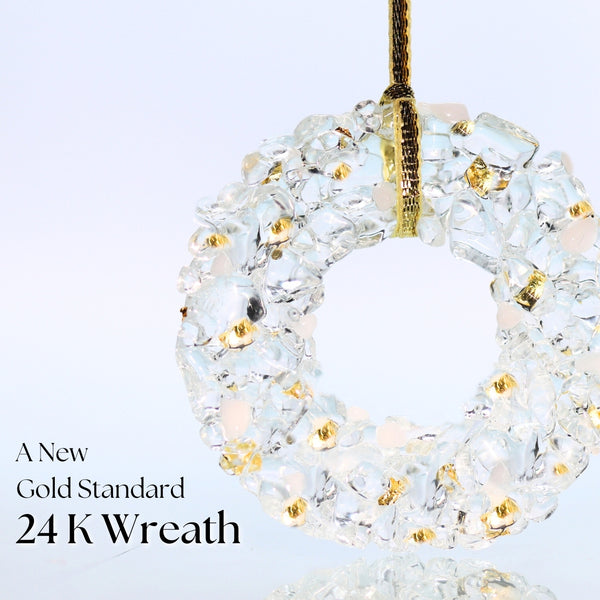 *Limited Edition Ornament: 24k Golden Wreath