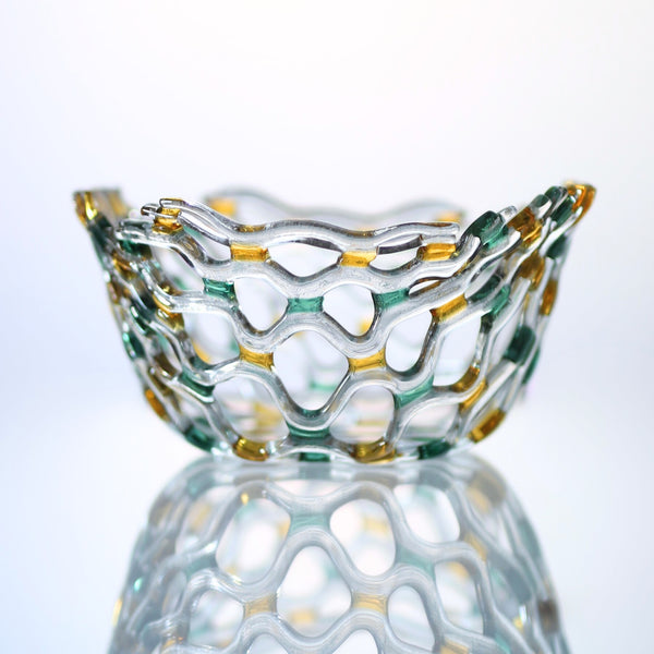 Arlequino Glass Netting Bowl 8"