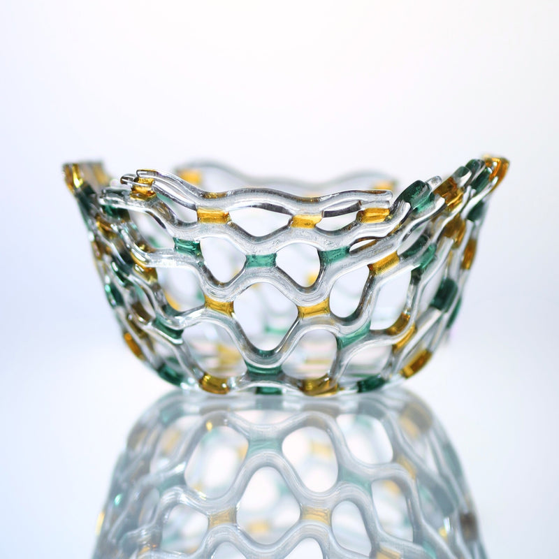 Arlequino Glass Netting Bowl 8"