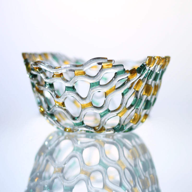 Arlequino Glass Netting Bowl 8"