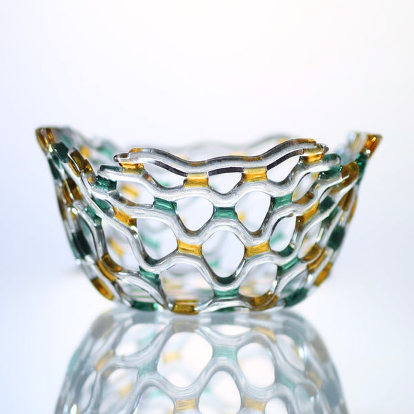 Arlequino Glass Netting Bowl 8"