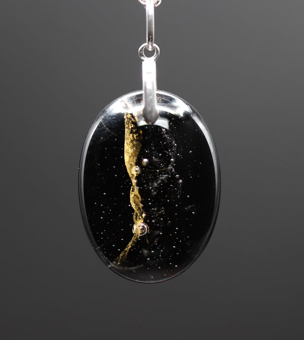 "Nebula 24k": Medium Pendant 3/12