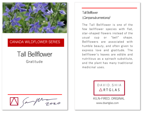Glass Bellflower Keepsake & Card