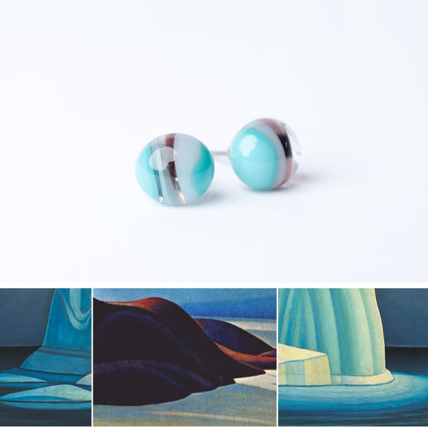 Canada's Artists Collection: Lawren Harris Glass Stud Earrings