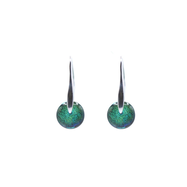 Teal/Green Aurora Drop Earrings