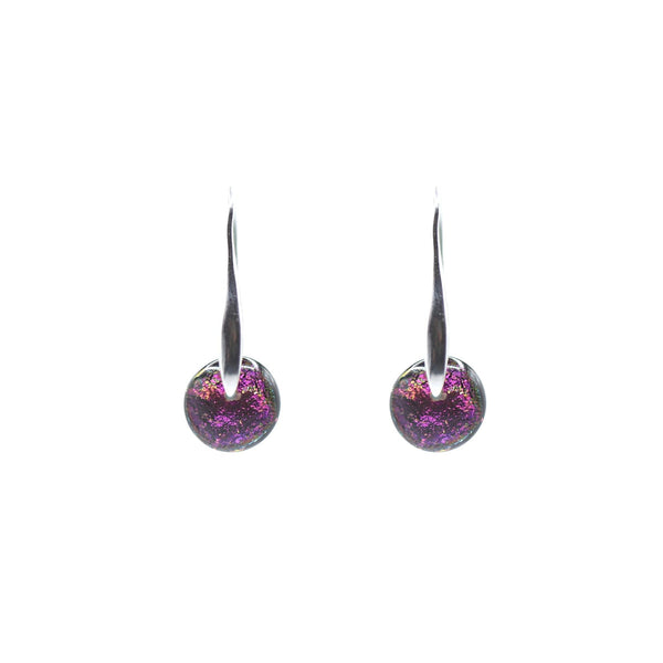 Magenta/Green Aurora Drop Earrings