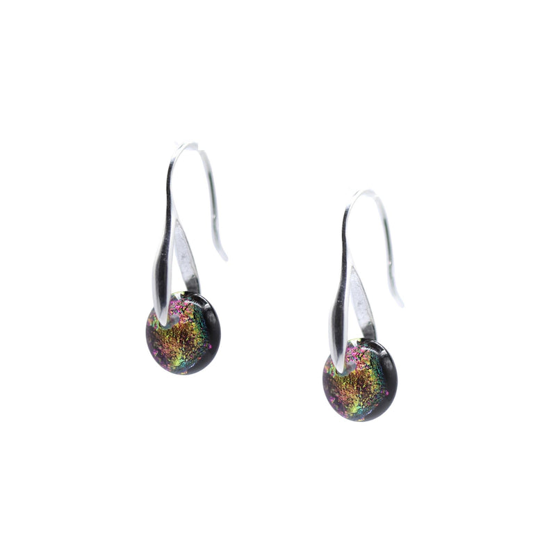 Magenta/Green Aurora Drop Earrings